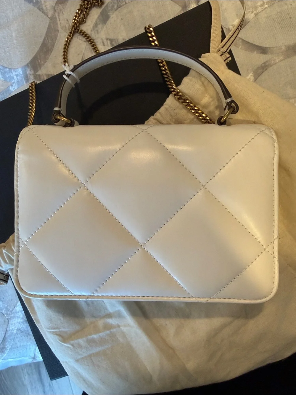 Tory Burch compact white